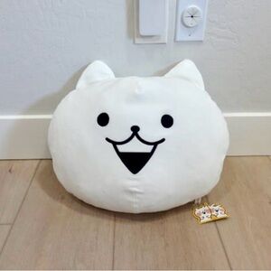 White Cat Plush Pillow